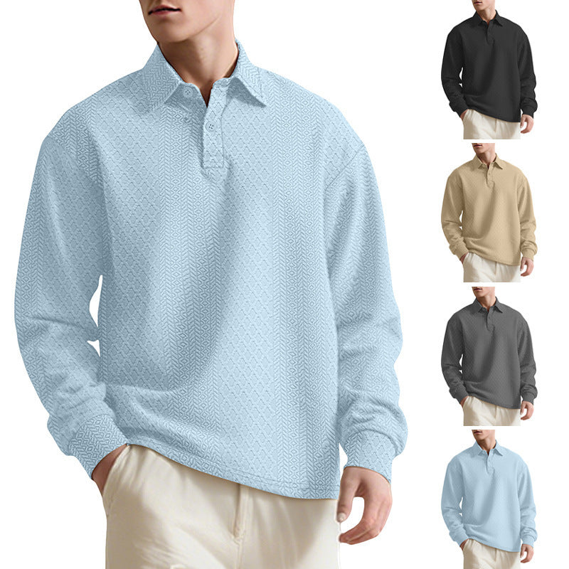 Modern Jacquard Polo Knit (Moderner Jacquard-Polo-Pullover)