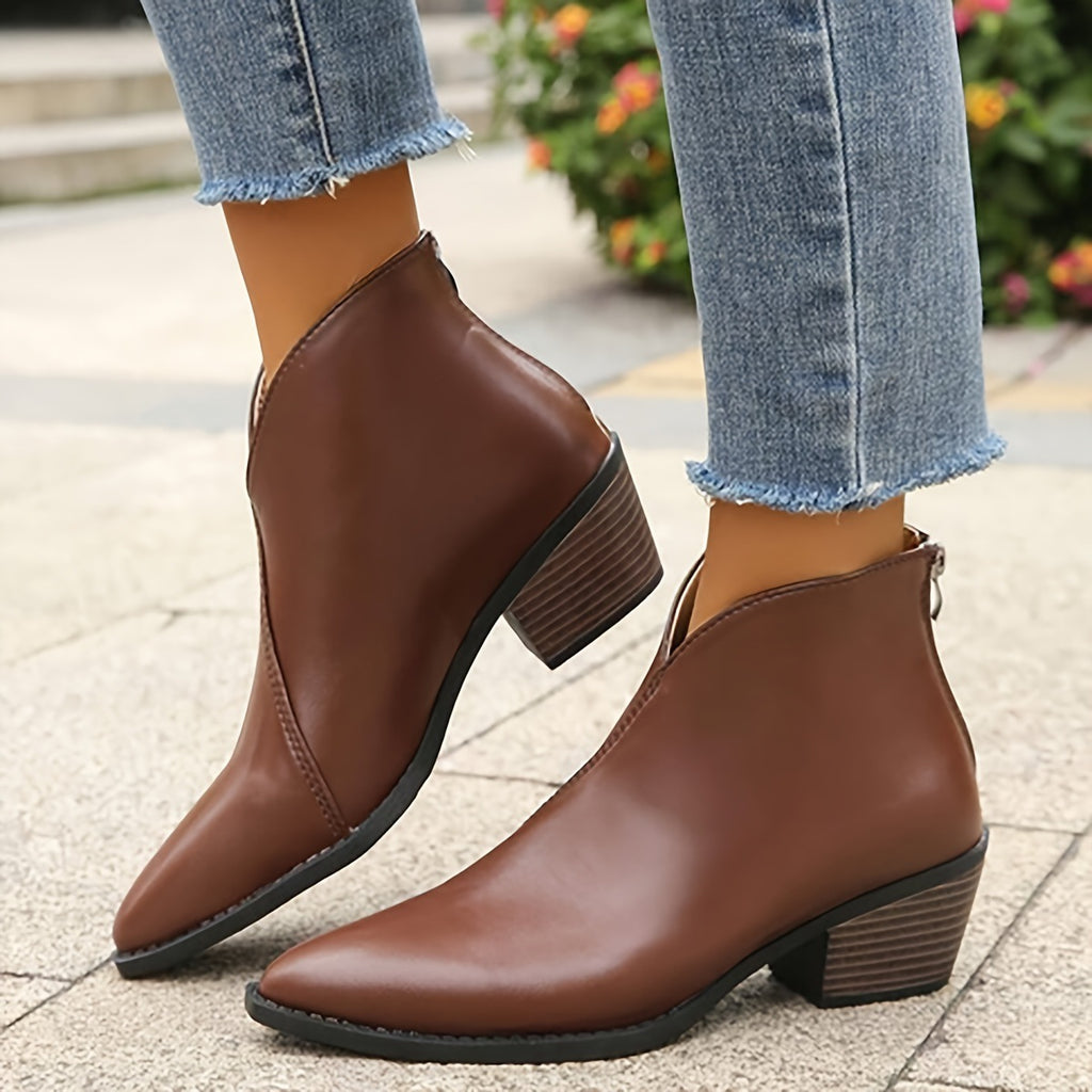 Chic Elegant Leather Booties (Schicke Elegante Lederstiefel)