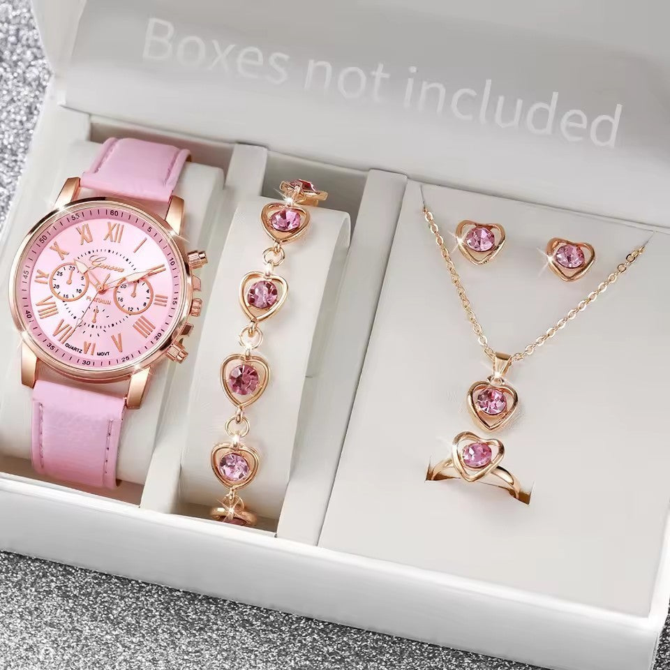 Exquisite Watch and Jewelry Gift Box (Edle Geschenkbox mit Uhr und Schmuck)