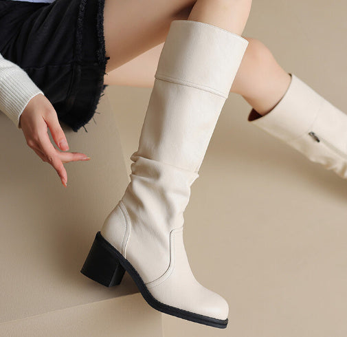 Classic High-Top Heel Boots (Klassische High-Top-Stiefel mit Absatz)
