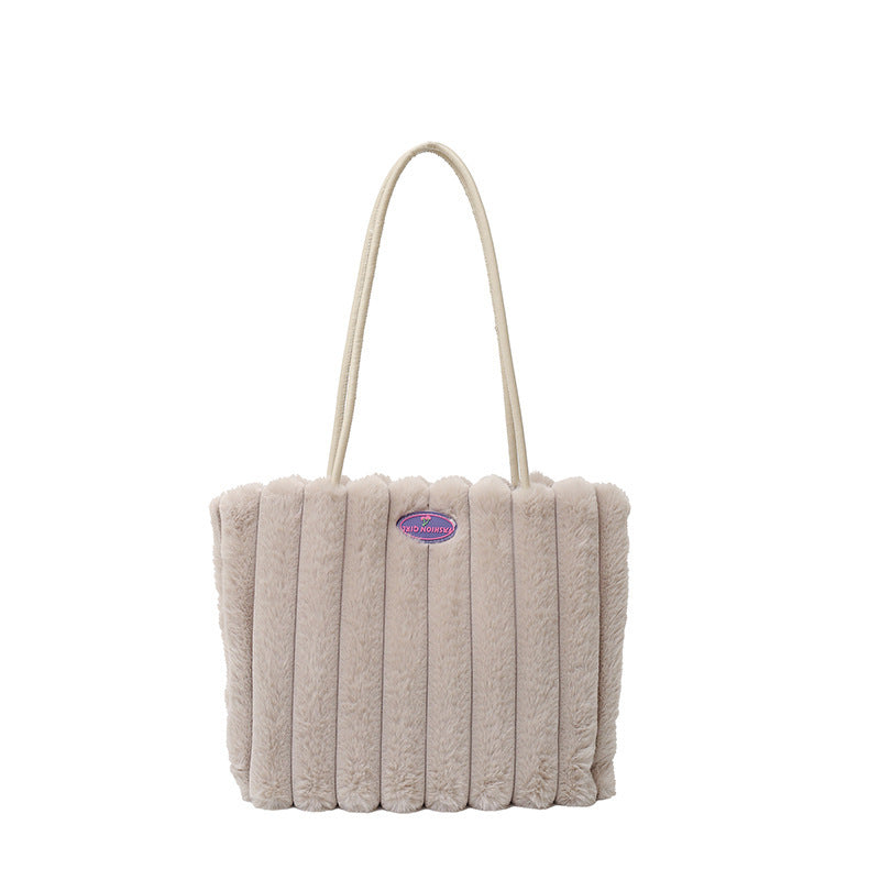 Velvet Luxe Tote - Plush Fur (Samt Luxus-Tasche - Weiches Fell)