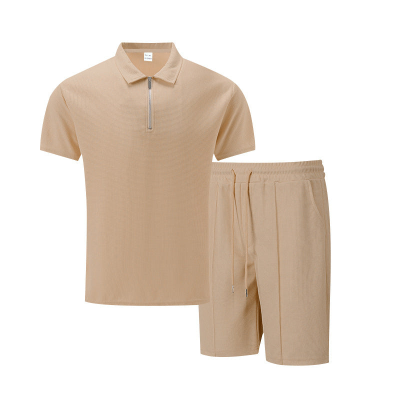 Casual Shorts & Polo Tee Set