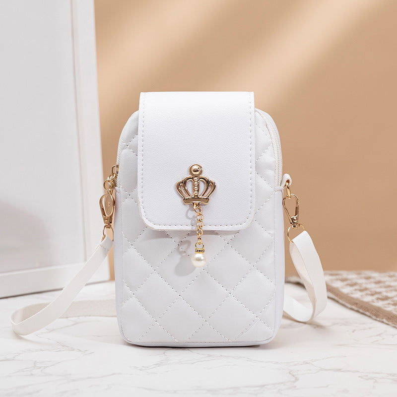 Luxury Square Bag with Pearl Details (Elegante Quadratische Schultertasche Mit Perlenschmuck)