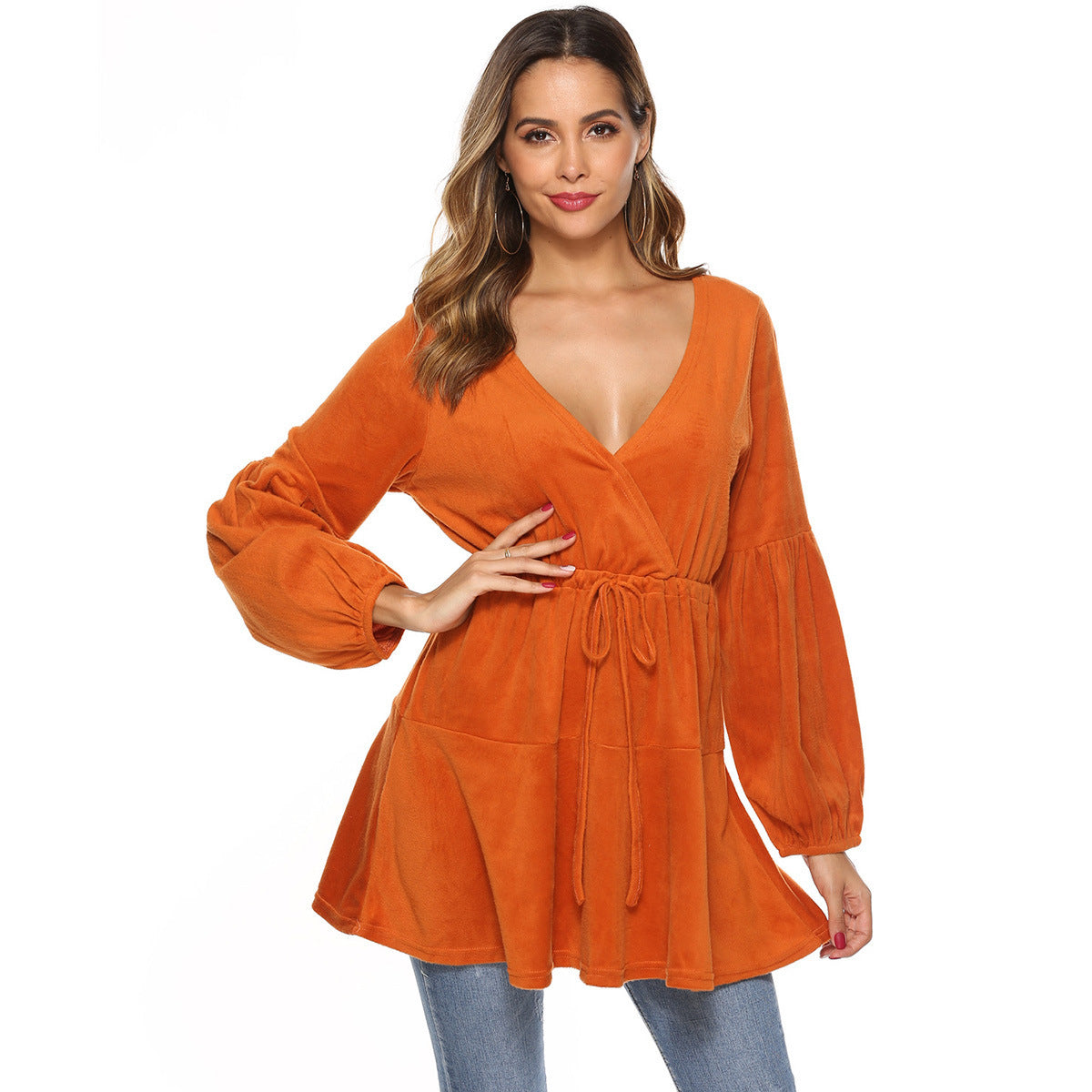 Effortless Knit Belt Dress (Lässiges Strickkleid mit Gürtel)