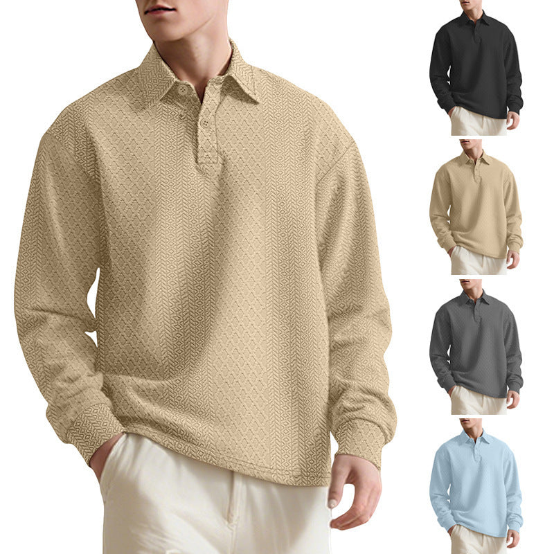 Modern Jacquard Polo Knit (Moderner Jacquard-Polo-Pullover)