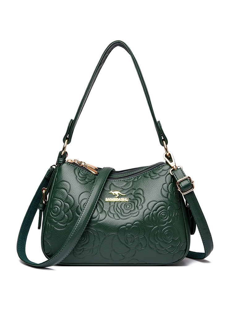 Elegant All-Round Leather Shoulder Bag (Elegante Damentasche aus Leder)