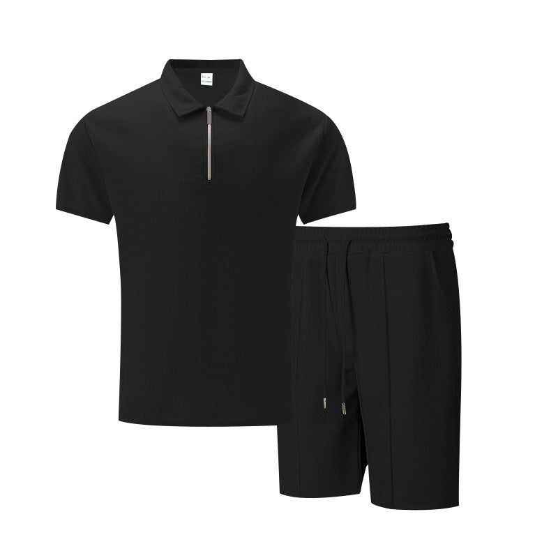 Casual Shorts & Polo Tee Set