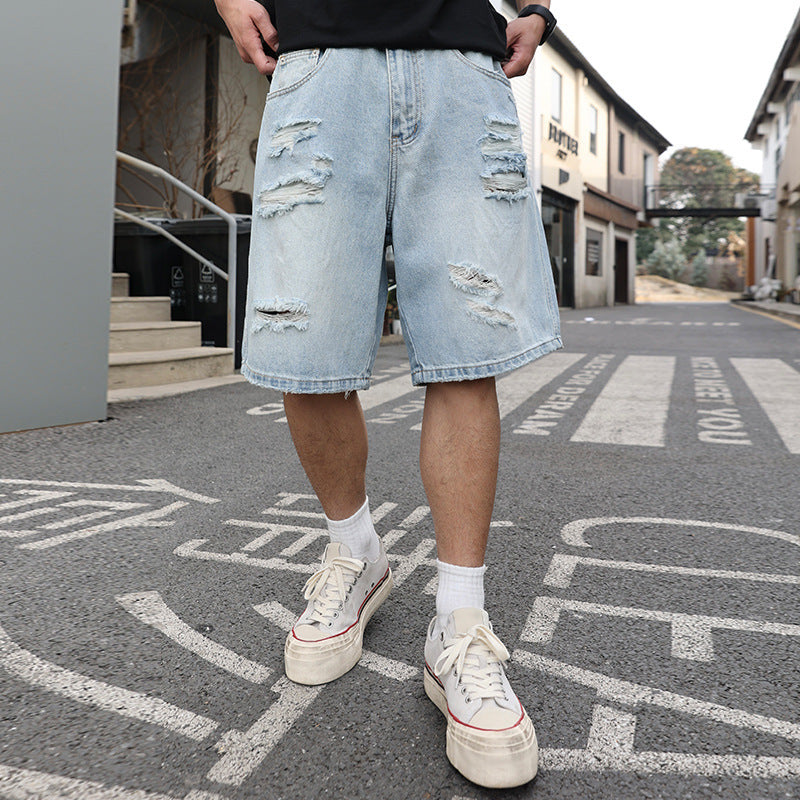 Loose Denim Shorts (Lockere Kurzhosen für Herren)