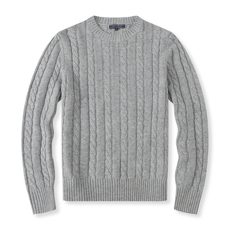 Men’s Knitted Pullover Sweater (Gestrickter Hellenpullover)