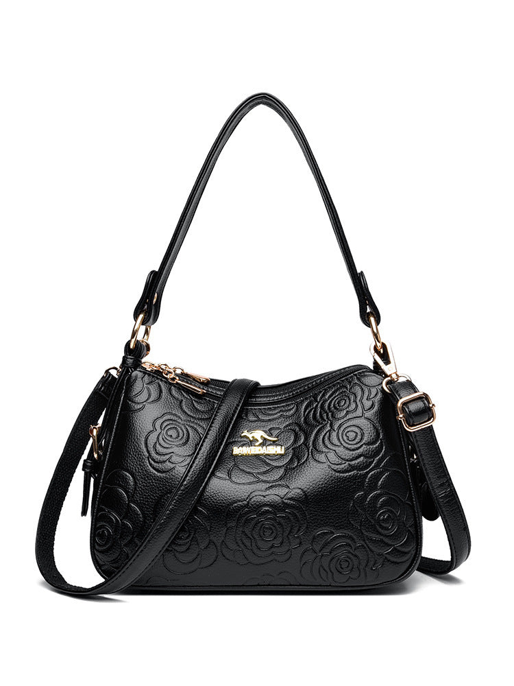 Elegant All-Round Leather Shoulder Bag (Elegante Damentasche aus Leder)