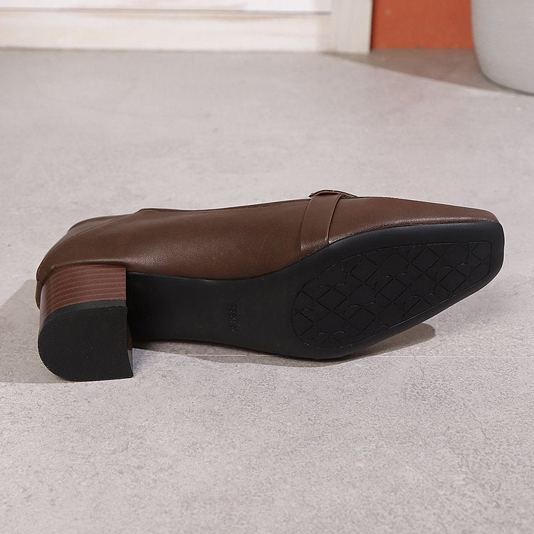 Classic Square-Toe High Heels (Klassische High Heels mit Eckiger Spitze)