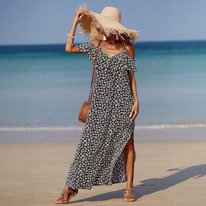 Fleur Slip Dress – Effortless Romance (Locker Fallendes Blumenkleid Mit Trägern)