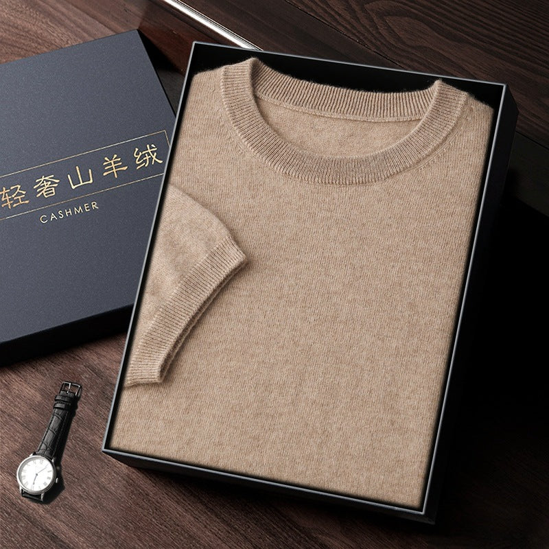 Elegant Luxurious Men’s Sweater In Fine Cashmere (Eleganter Luxuriöser Herrenpullover Aus Feinem Kaschmir)