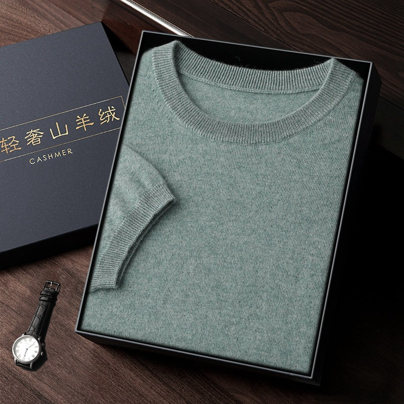 Elegant Luxurious Men’s Sweater In Fine Cashmere (Eleganter Luxuriöser Herrenpullover Aus Feinem Kaschmir)