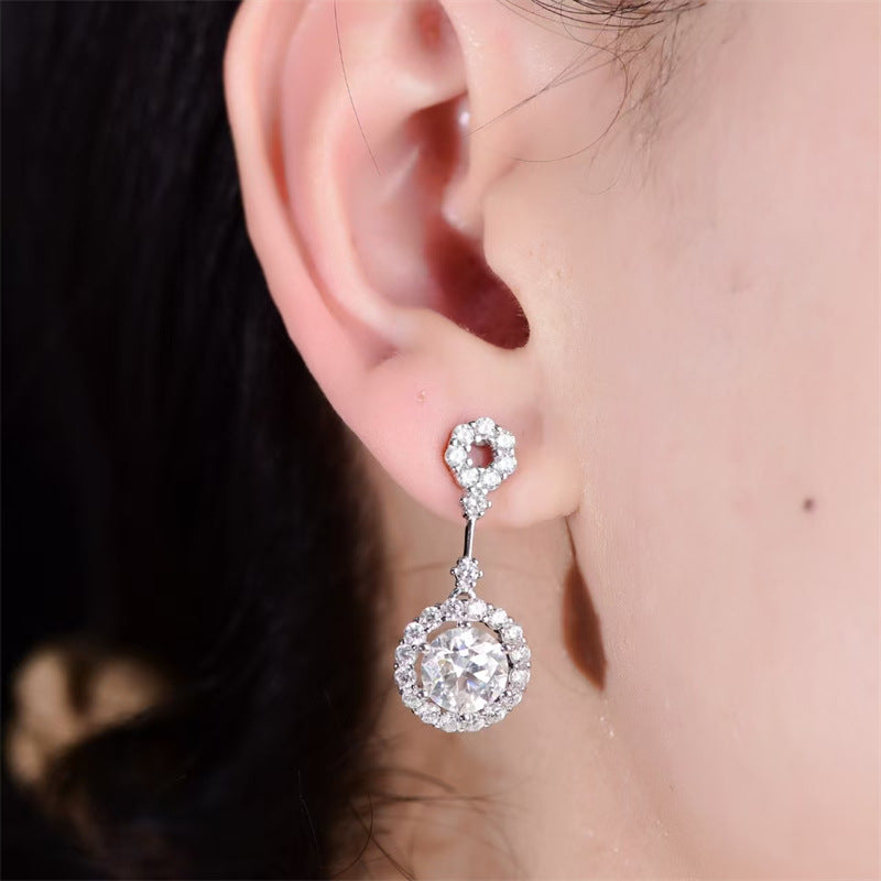 4 Carat Moissanite Earrings (4-Karat-Moissanit-Ohrringe)