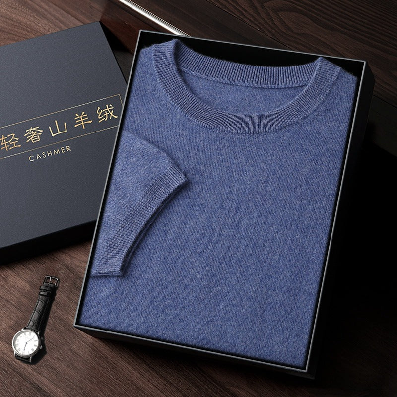 Elegant Luxurious Men’s Sweater In Fine Cashmere (Eleganter Luxuriöser Herrenpullover Aus Feinem Kaschmir)