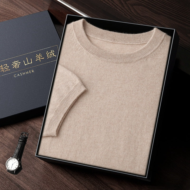 Elegant Luxurious Men’s Sweater In Fine Cashmere (Eleganter Luxuriöser Herrenpullover Aus Feinem Kaschmir)