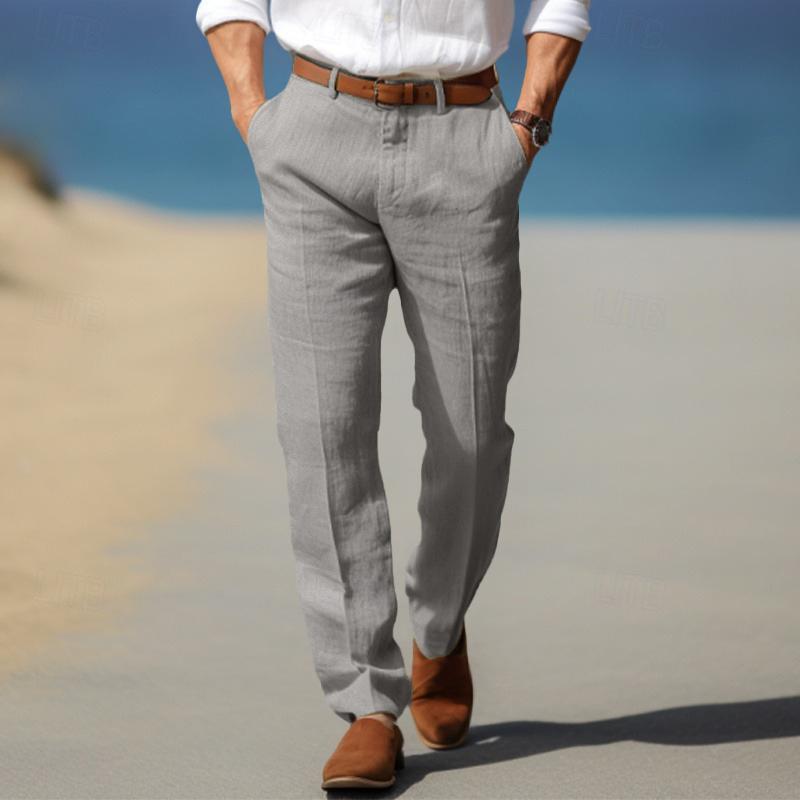 Refined Trousers In Cotton–Linen (Elegante Hosen Aus Baumwolle)