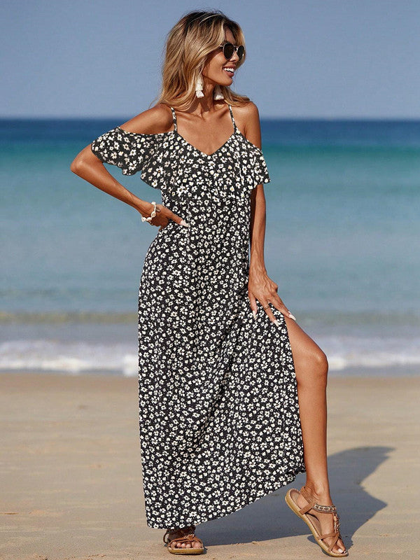 Fleur Slip Dress – Effortless Romance (Locker Fallendes Blumenkleid Mit Trägern)