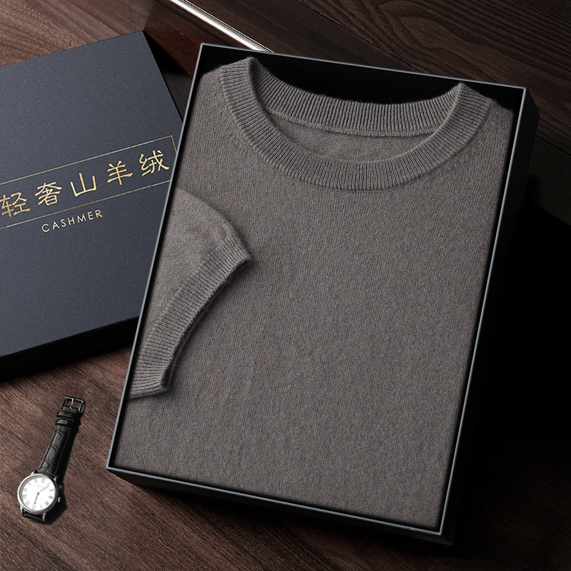 Elegant Luxurious Men’s Sweater In Fine Cashmere (Eleganter Luxuriöser Herrenpullover Aus Feinem Kaschmir)