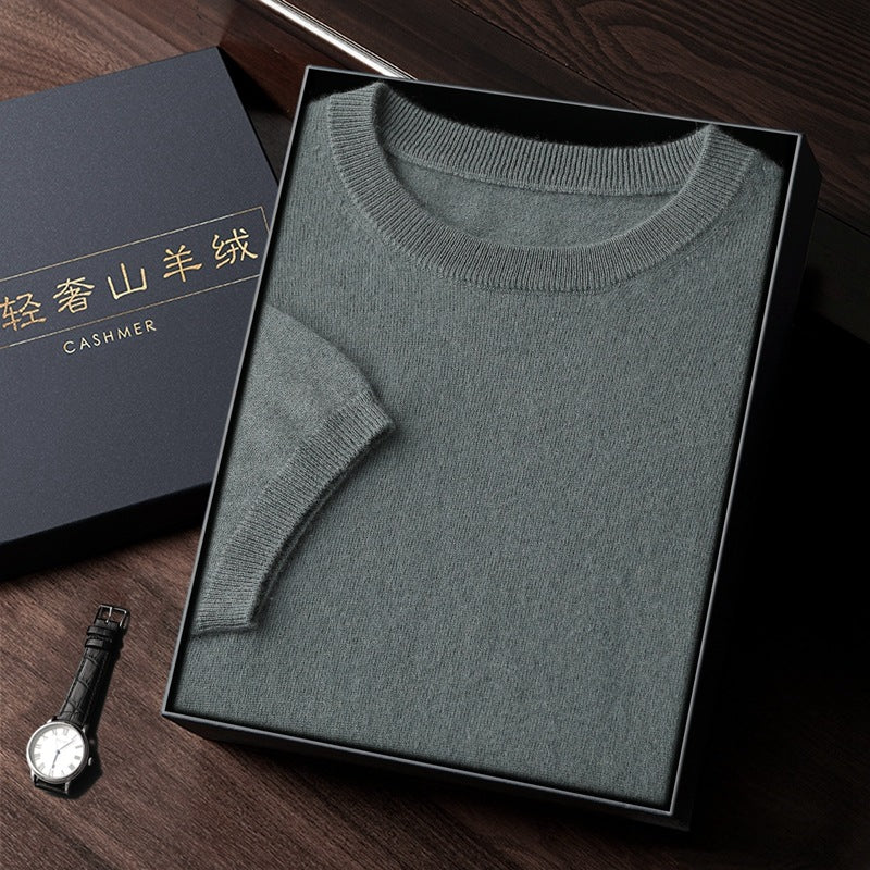 Elegant Luxurious Men’s Sweater In Fine Cashmere (Eleganter Luxuriöser Herrenpullover Aus Feinem Kaschmir)