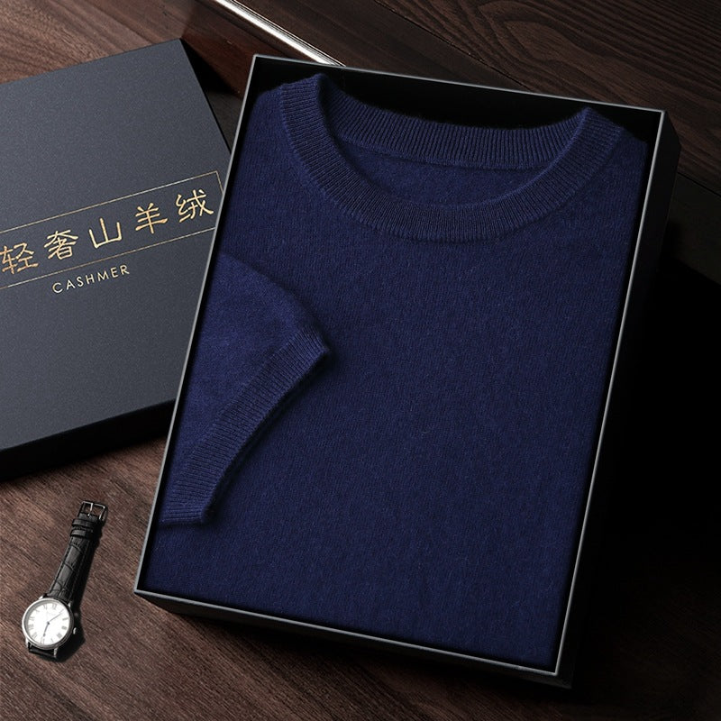 Elegant Luxurious Men’s Sweater In Fine Cashmere (Eleganter Luxuriöser Herrenpullover Aus Feinem Kaschmir)