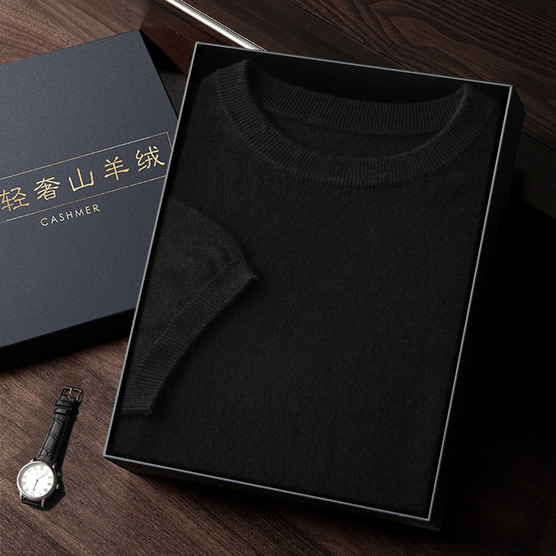 Elegant Luxurious Men’s Sweater In Fine Cashmere (Eleganter Luxuriöser Herrenpullover Aus Feinem Kaschmir)