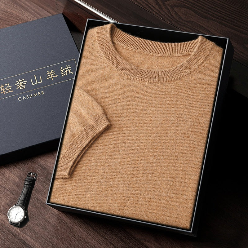Elegant Luxurious Men’s Sweater In Fine Cashmere (Eleganter Luxuriöser Herrenpullover Aus Feinem Kaschmir)