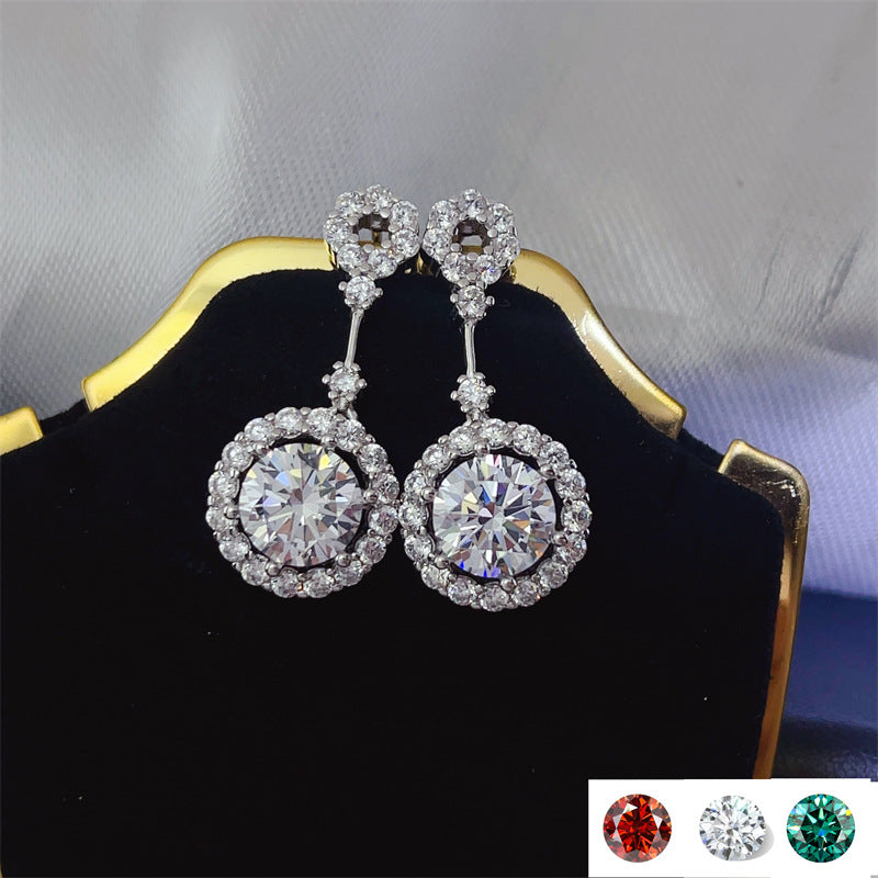 4 Carat Moissanite Earrings (4-Karat-Moissanit-Ohrringe)