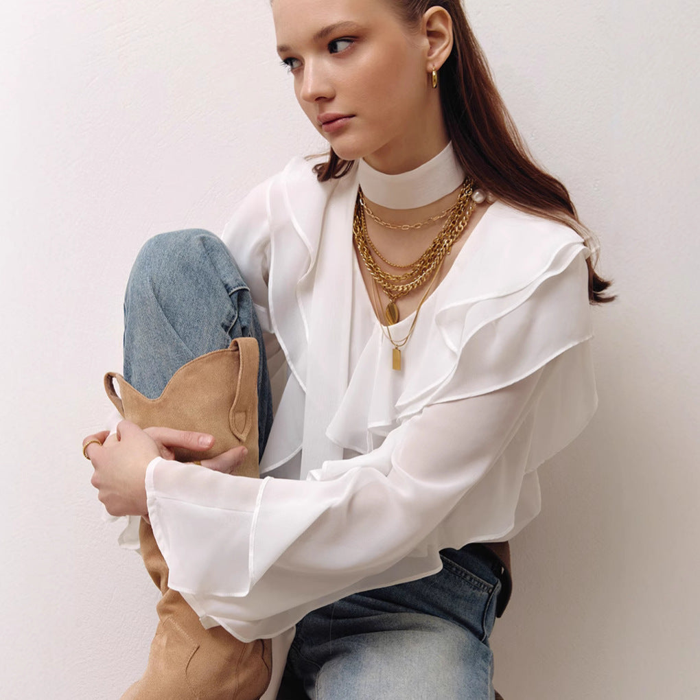 Classic Design Top (Elegantes Top Im Klassischen Design)