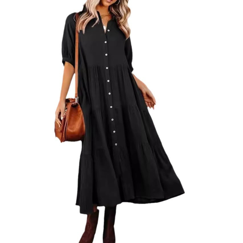 Timeless Button Dress (Elegantes Knopfkleid - Zeitlos & Modern)