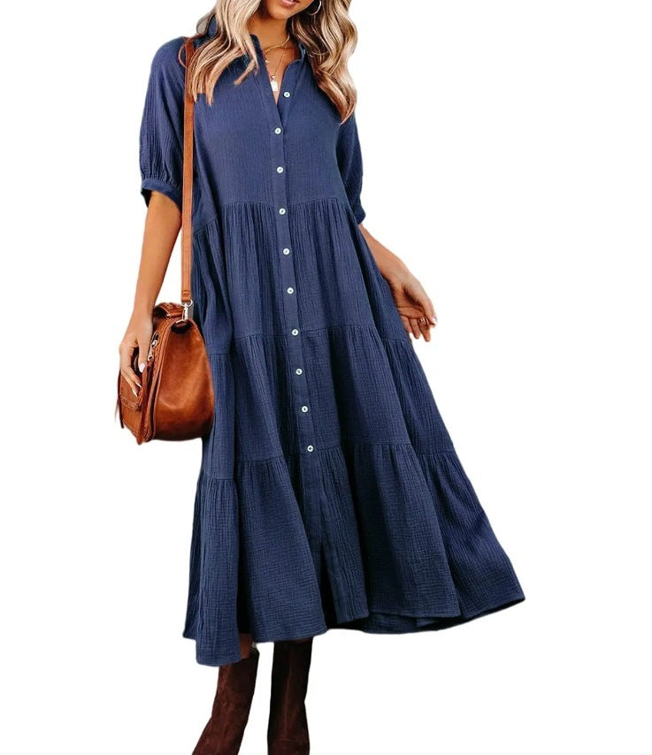 Timeless Button Dress (Elegantes Knopfkleid - Zeitlos & Modern)