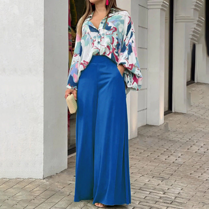 Elegant Patterned Shirt With Wide Classy Trousers (Edles Gemustertes Hemd Mit Weiter Eleganter Hose)