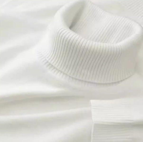 Luxury Mock Neck Knit (Luxuriöser Rollkragen-Pullover)