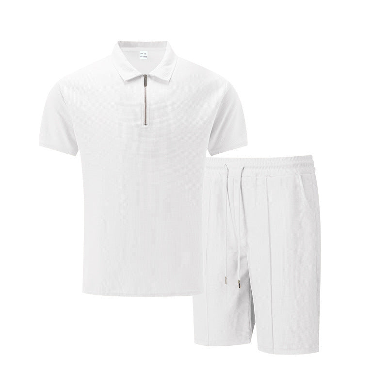 Casual Shorts & Polo Tee Set