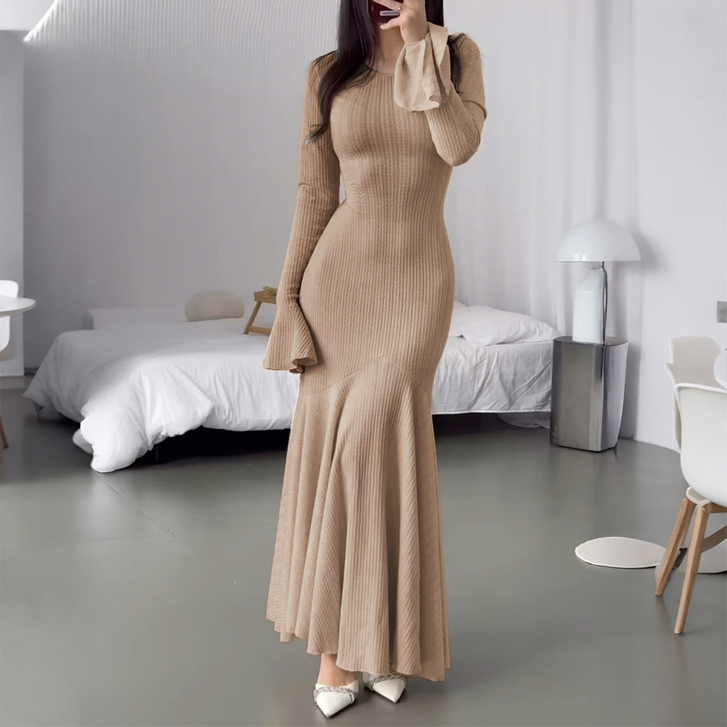 Chic Slim Fit Knit Dress (Stylisches figurbetontes Strickkleid)