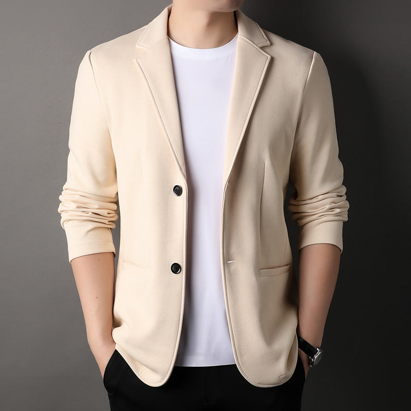 Solid Color Casual Blazer (Lässiger Einfarbiger Blazer)