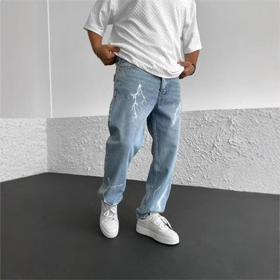 Light Blue Stylish Jeans for Men (Hellblaue Stylische Jeans für Herren)