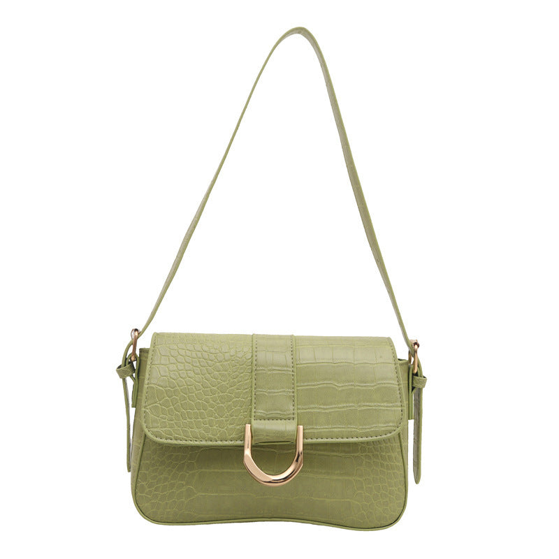 Classic Retro Clasp Shoulder Tote