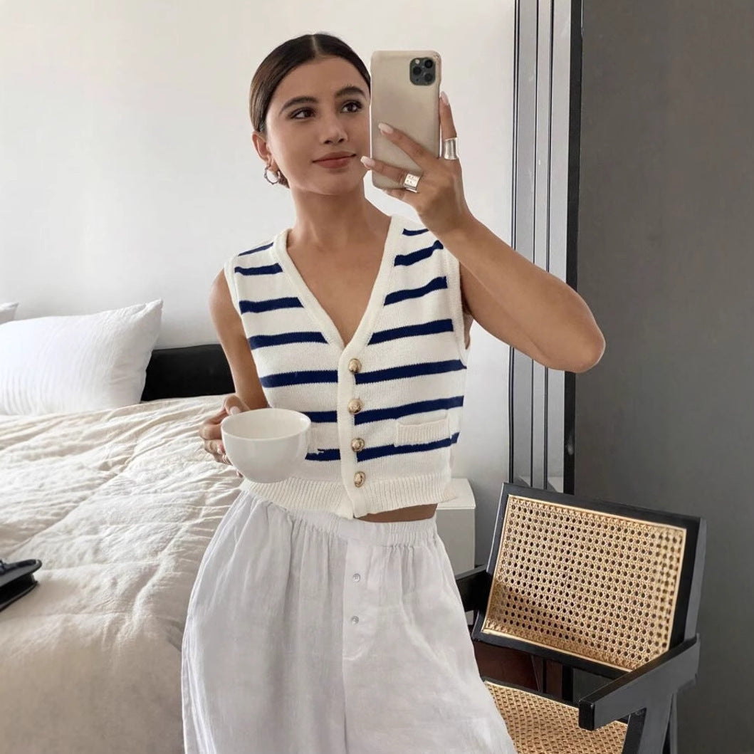 Marin Knit Vest – Stripes, Structure, Style (Marin Strickweste – Streifen Mit Stil)