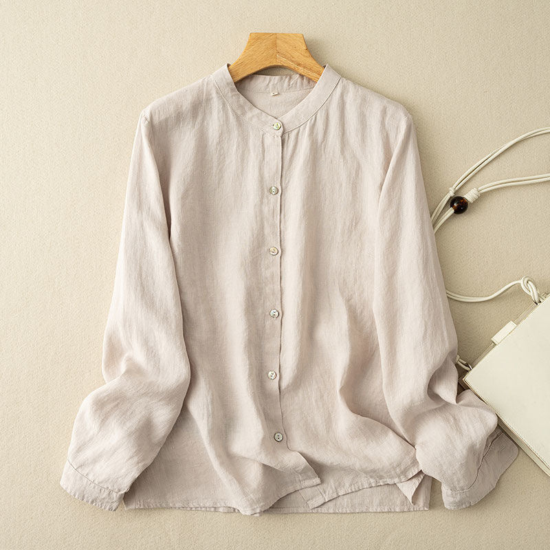 Sola Shirt – Relaxed Cotton-Linen Blend (Sola Hemd – Lockeres Shirt aus Baumwolle & Leinen)