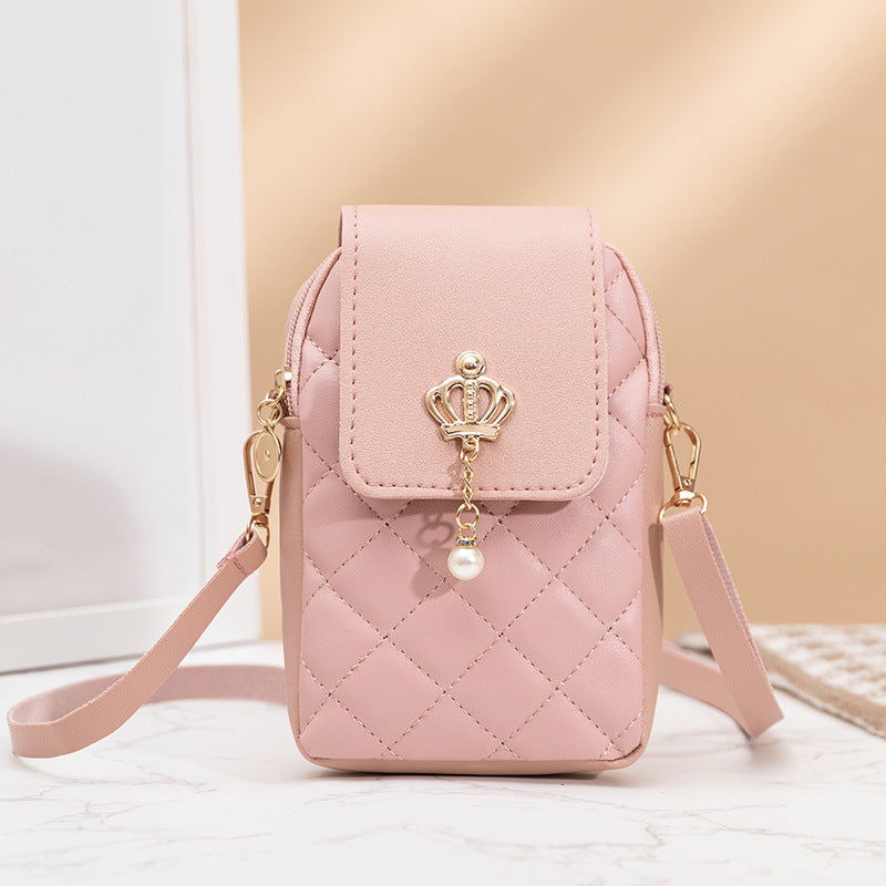 Luxury Square Bag with Pearl Details (Elegante Quadratische Schultertasche Mit Perlenschmuck)