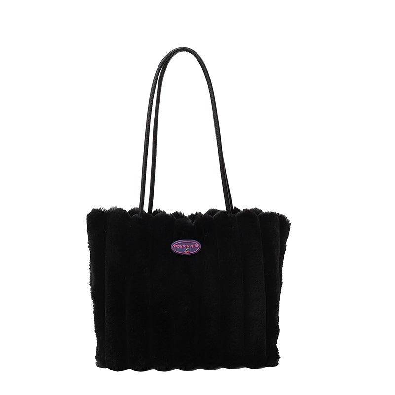 Velvet Luxe Tote - Plush Fur (Samt Luxus-Tasche - Weiches Fell)