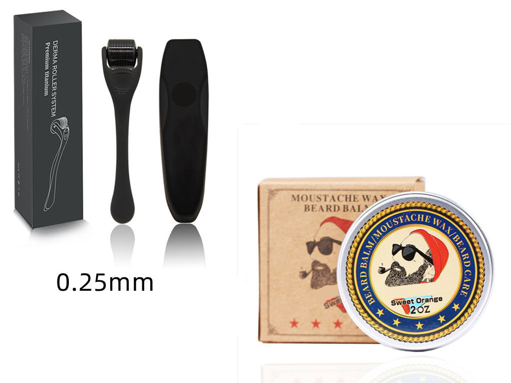 Beard Wax & Dermaroller – Nourish, Style & Shape (Bartwachs & Dermaroller – Pflegen, Stylen & Formen)