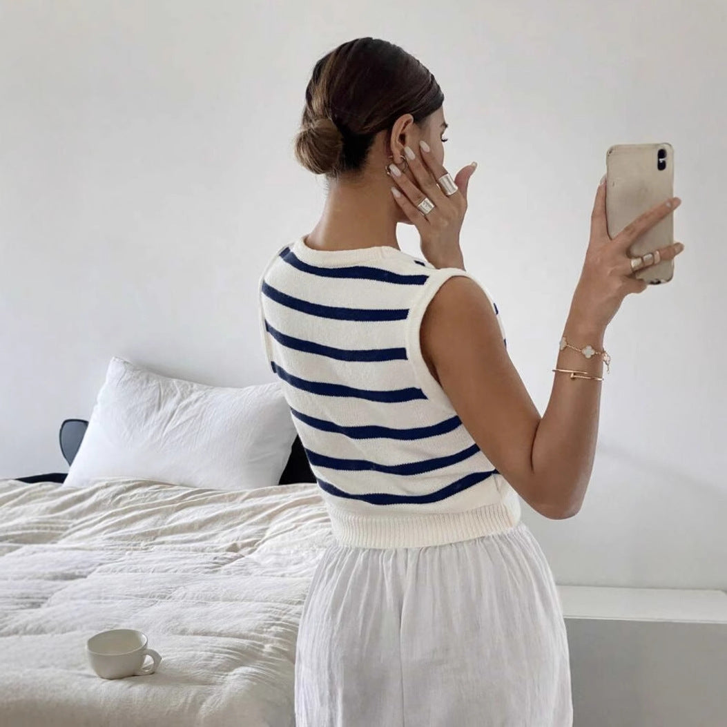 Marin Knit Vest – Stripes, Structure, Style (Marin Strickweste – Streifen Mit Stil)