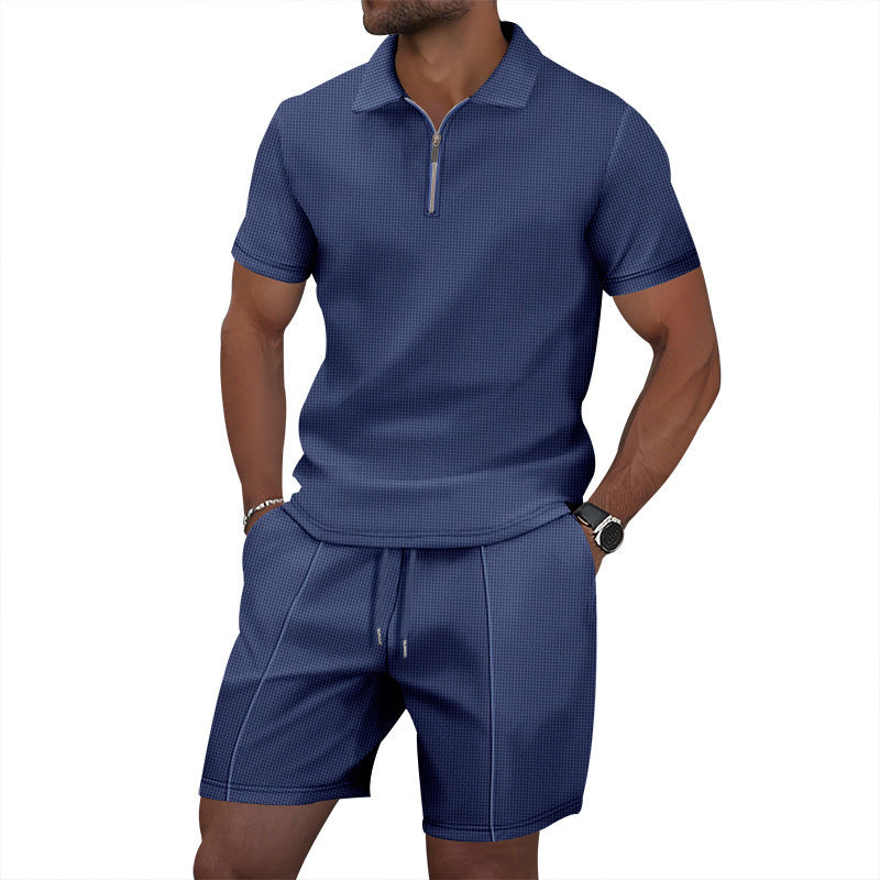 Casual Shorts & Polo Tee Set