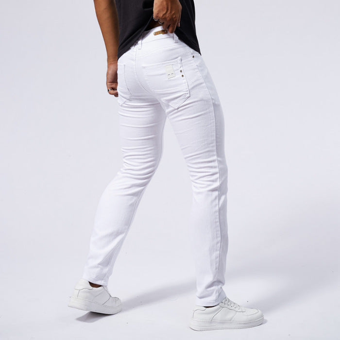Stretch Skinny Jeans – White Fashion Style (Skinny-Jeans im Weissen Modernen Stil)