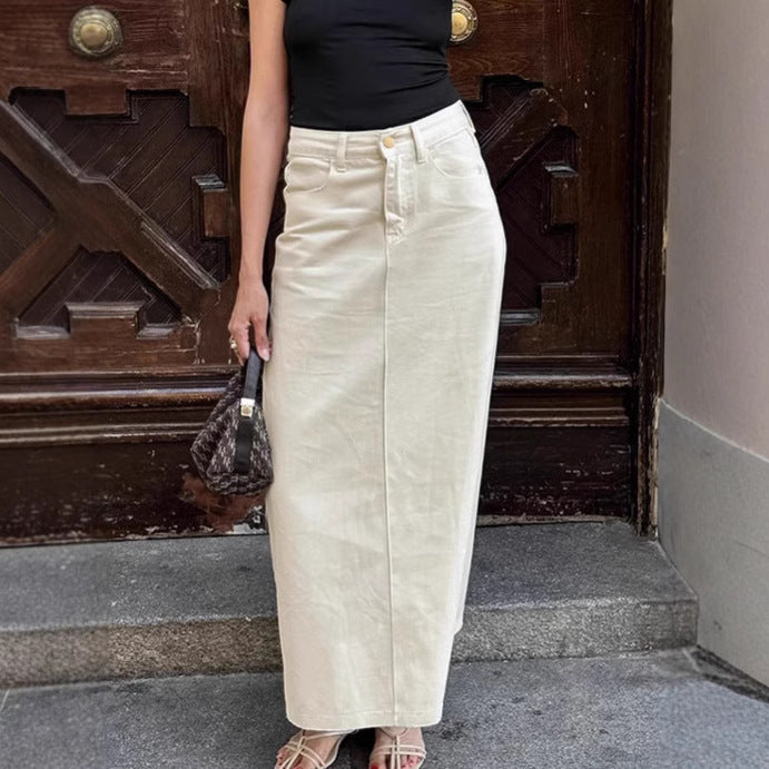 Classic Mode Denim Skirt (Modischer Jeans-Rock im Classic Style)