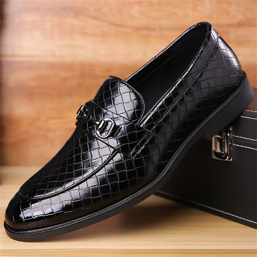 Fashionable Men’s Snake-Pattern Leather Shoes (Modische Herrenschuhe aus Leder im Schlangenmuster)