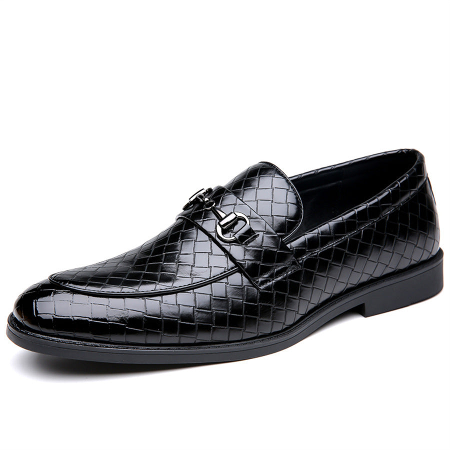 Fashionable Men’s Snake-Pattern Leather Shoes (Modische Herrenschuhe aus Leder im Schlangenmuster)